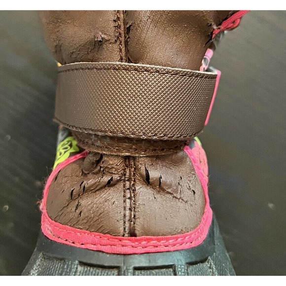 ATHLETECH Girls Multi Color Winter Snow Boots Size 2 Lined Inside - Picture 7 of 7